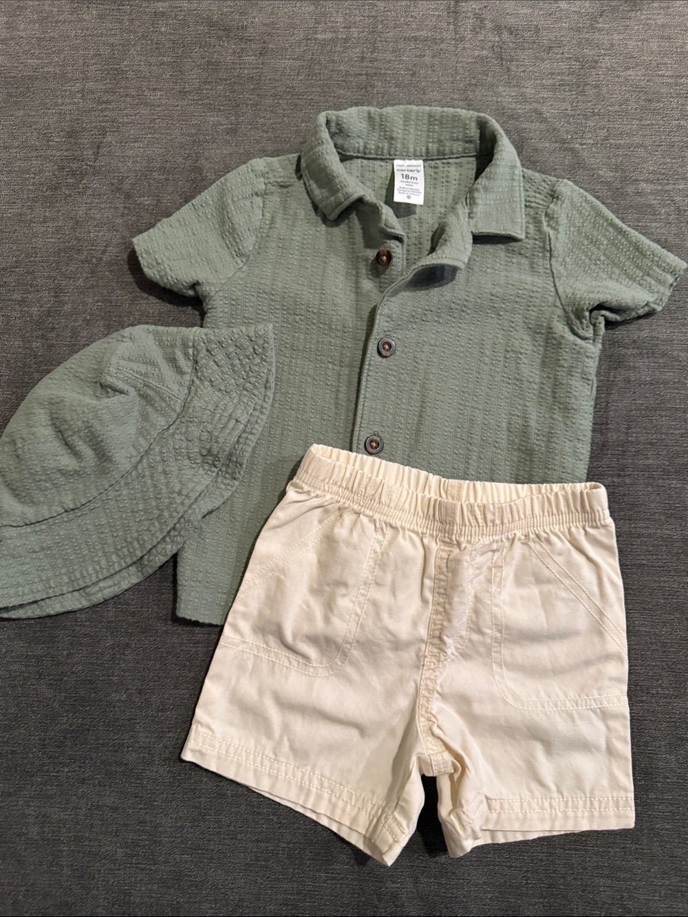 Carter's Sage Green Outfit